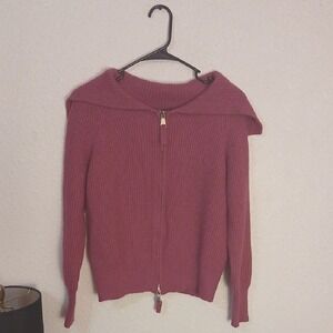 Elegant Women's Cardigan in Rich Pink